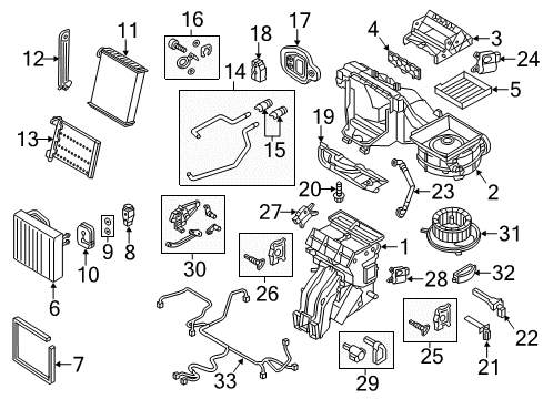 2015 Audi A3 Cabin Air Filter Diagram for 5Q0-819-669