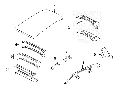 2013 Audi Q7 Roof & Components