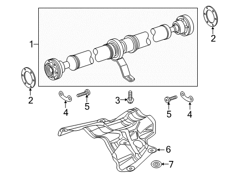 2015 Audi allroad Drive Shaft - Rear