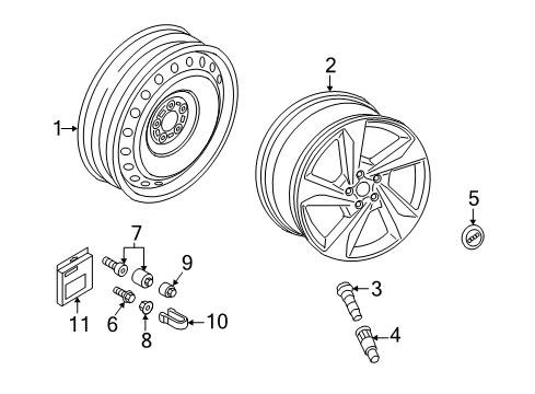 2022 Audi Q3 Wheels Diagram 1