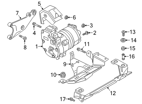 2022 Audi e-tron Quattro A/C Compressor