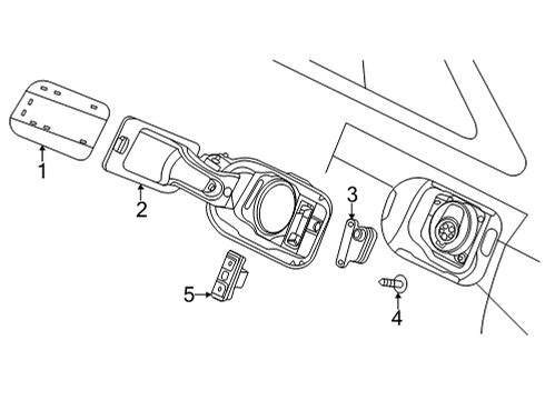 2021 Audi A8 Quattro Quarter Panel & Components Diagram 1