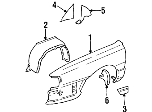 1988 Audi 5000 Fender & Components