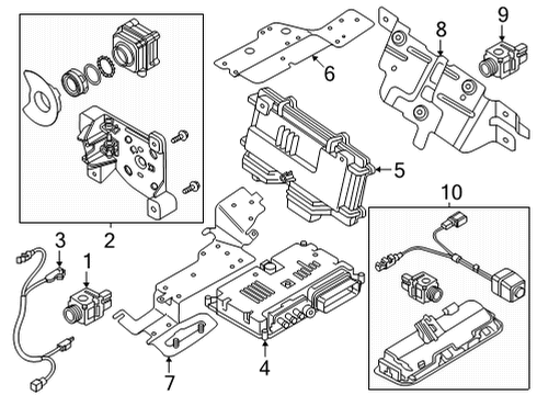 2023 Audi Q7 Electrical Components Diagram 1