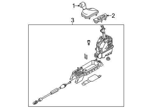 2019 Audi A3 Quattro Gear Shift Control - AT Diagram 1