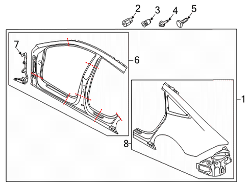 2022 Audi RS7 Sportback Aperture Panel, Uniside