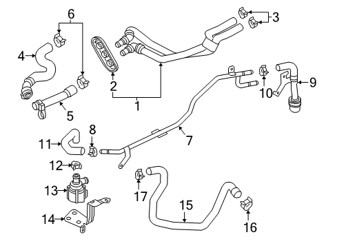 2019 Audi SQ5 Hoses, Lines & Pipes