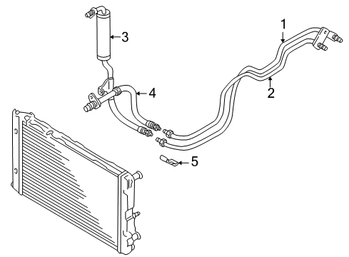 2003 Audi A6 Trans Oil Cooler Lines