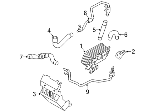 2022 Audi A6 allroad Trans Oil Cooler