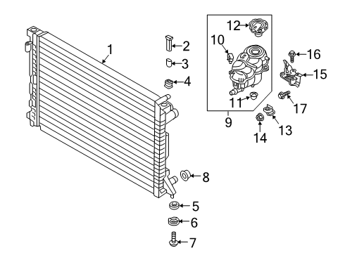 2023 Audi A8 Quattro Radiator & Components