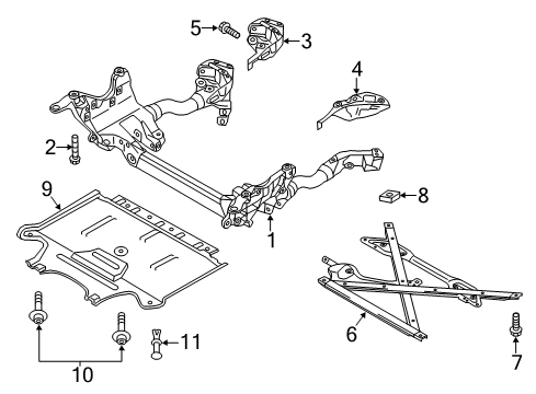 2010 Audi Q5 Suspension Mounting - Front