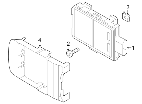 2022 Audi S8 Electrical Components - Front Bumper Diagram 3