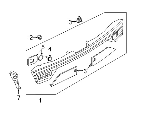 2019 Audi A7 Sportback Tail Lamps Diagram 1