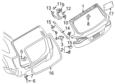 2009 Audi Q7 Gate & Hardware