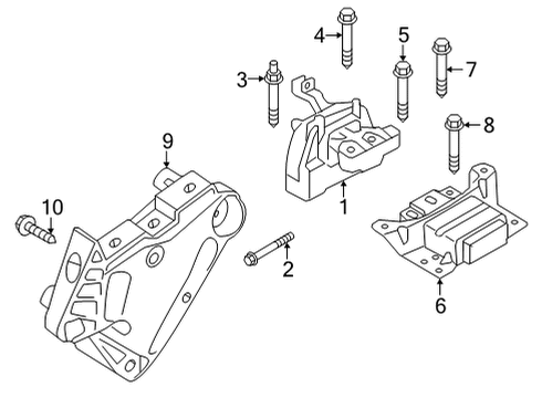 2024 Audi A3 Engine & Trans Mounting