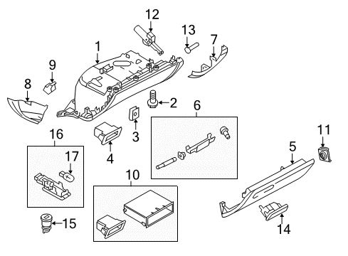 2014 Audi A4 Glove Box