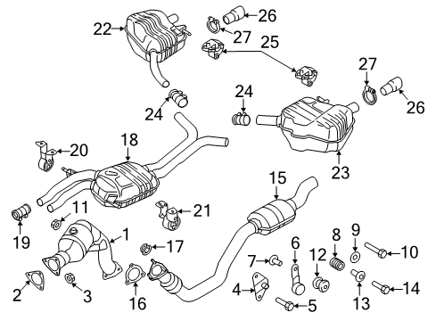 2012 Audi A6 Quattro Exhaust Components