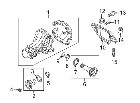 2010 Audi Q5 Axle & Differential - Rear