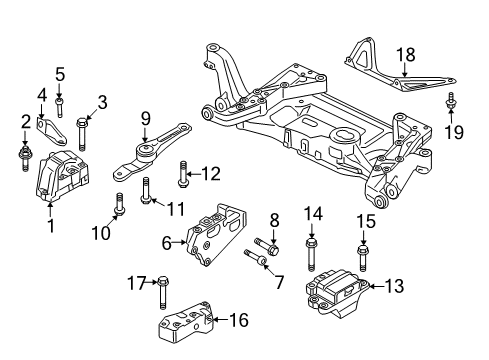 2010 Audi TT Quattro Engine & Trans Mounting