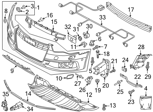 2014 Audi S6 Front Bumper