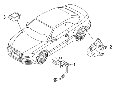 2019 Audi A3 Electrical Components Diagram 4