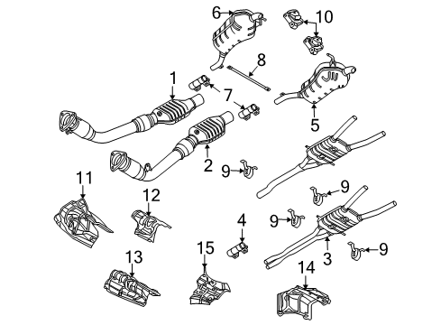 2007 Audi RS4 Exhaust Components