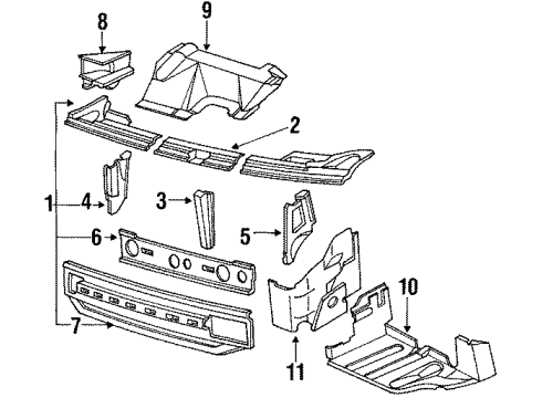 1986 Audi Coupe Radiator Support