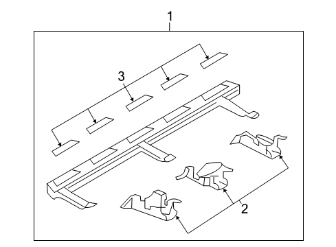 2010 Audi Q5 Exterior Trim - Pillars, Rocker & Floor