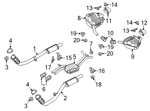 2013 Audi RS5 Exhaust Components