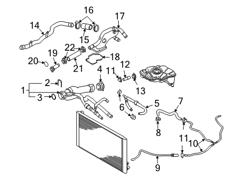 2009 Audi A8 Quattro Hoses, Lines & Pipes Diagram 3