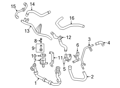 2021 Audi TT Quattro Hoses & Lines Diagram 3