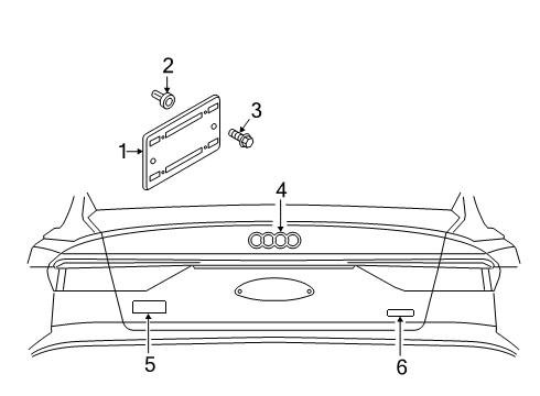 2022 Audi e-tron Quattro Exterior Trim - Lift Gate