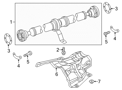 2010 Audi S5 Drive Shaft - Rear