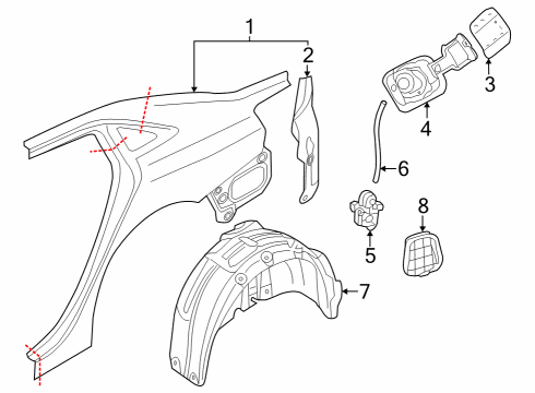 2023 Audi RS3 Fuel Door