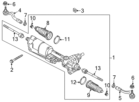 2020 Audi Q5 PHEV Tie Rod Boot Diagram for 4M0-423-832-B