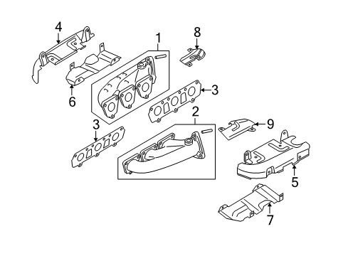 2009 Audi A6 Quattro Exhaust Manifold