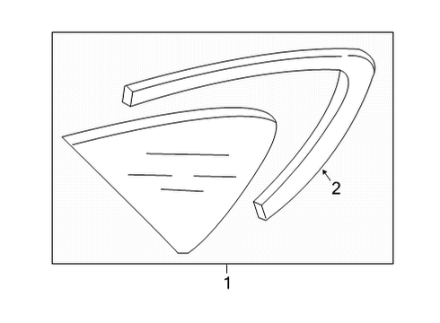 2022 Audi RS7 Sportback Glass & Hardware - Quarter Panel