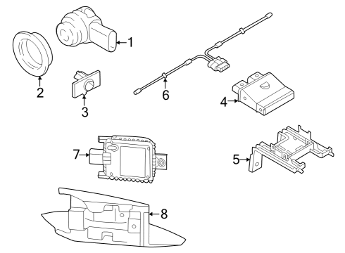 2023 Audi RS3 Electrical Components - Rear Bumper