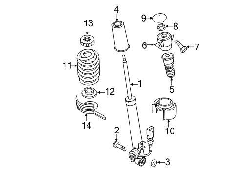 2010 Audi Q5 Shocks & Components - Rear