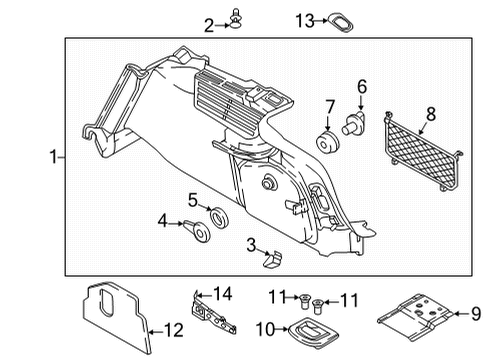 2024 Audi RS5 Interior Trim - Rear Body Diagram 2