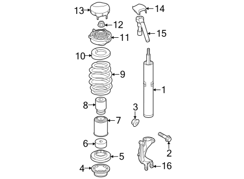 2022 Audi RS7 Sportback Struts & Components - Front