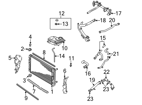 2003 Audi A6 Radiator & Components