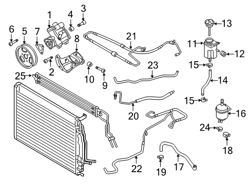 2013 Audi A8 Quattro Suction Hose Diagram for 4H0-422-887-BA