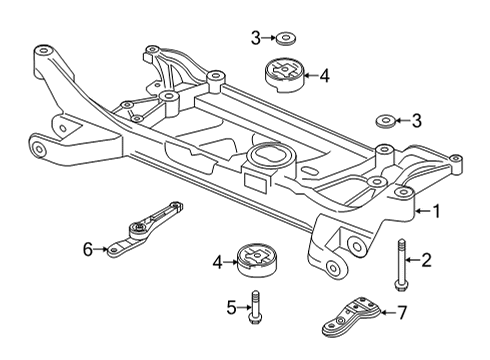 2024 Audi A3 Suspension Mounting - Front