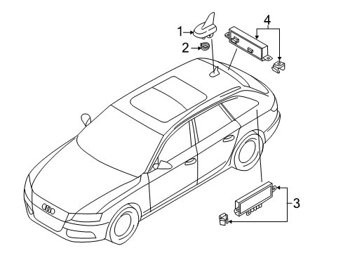 2015 Audi allroad Antenna & Radio