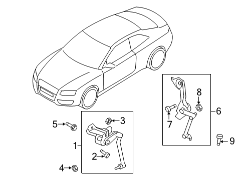 2013 Audi RS5 Electrical Components Diagram 2