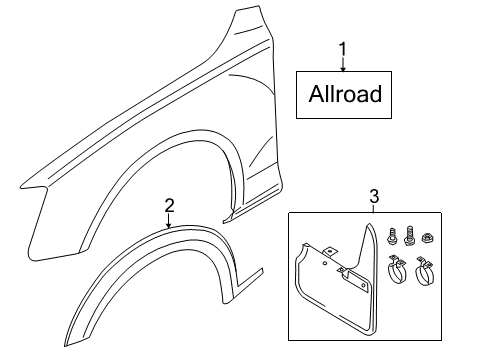 2017 Audi A4 allroad Exterior Trim - Fender