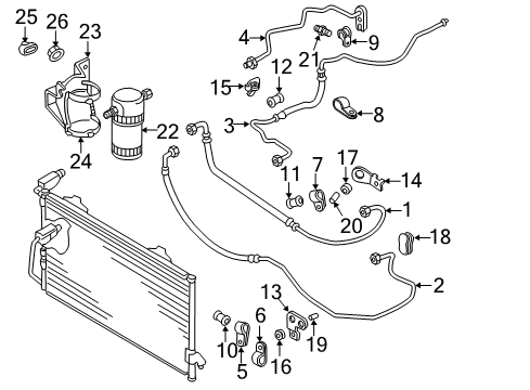 1994 Audi 90 Quattro Hoses