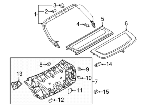 2022 Audi RS5 Sportback Interior Trim - Lift Gate