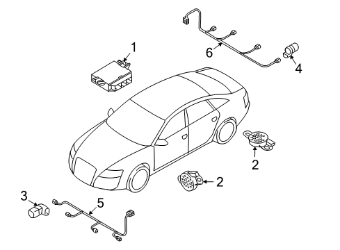 2015 Audi Q5 Electrical Components Diagram 4